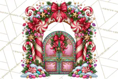 Bright Candy Christmas Village PNG, Whimsical Christmas Product Image 2