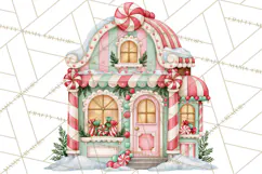 Candy Christmas Village PNG, Enchanted Christmas Decorations Product Image 2
