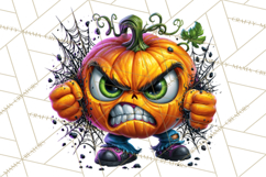 Snarky Jack O Lantern Halloween PNG Clipart Product Image 2