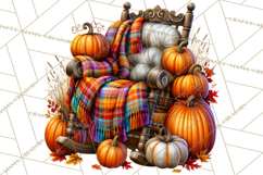Small Town Fall Clipart Vintage Country Autumn PNG Product Image 2