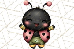 Cute St Patricks Day Bugs Clipart, St. Paddy Png Files Product Image 3