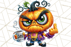 Snarky Jack O Lantern Halloween PNG Clipart Product Image 4