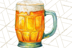 Beer Watercolor Clipart, Beer PNG, Beer Mug, Beer Bottle Product Image 4