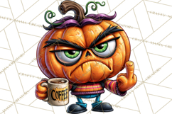 Snarky Jack O Lantern Halloween PNG Clipart Product Image 5