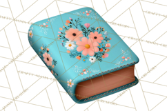 Botanical Books Clipart PNG Cottagecore Reading Florals Product Image 5