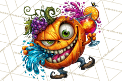 Snarky Jack O Lantern Halloween PNG Clipart Product Image 3