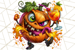 Snarky Jack O Lantern Halloween PNG Clipart Product Image 4
