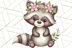 Spring Woodland Critter Clipart PNG, Spring Png Product Image 3
