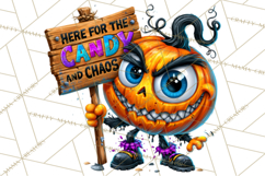Snarky Jack O Lantern Halloween PNG Clipart Product Image 5
