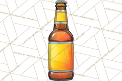 Beer Watercolor Clipart, Beer PNG, Beer Mug, Beer Bottle Product Image 5