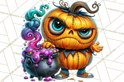 Snarky Jack O Lantern Halloween PNG Clipart Product Image 3