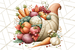 Fall Teacher School Supplies Clipart PNG Product Image 3