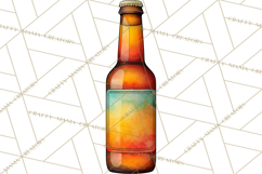 Beer Watercolor Clipart, Beer PNG, Beer Mug, Beer Bottle Product Image 3