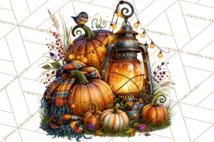 Small Town Fall Clipart Vintage Country Autumn PNG Product Image 2