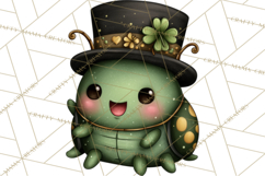 Cute St Patricks Day Bugs Clipart, St. Paddy Png Files Product Image 2
