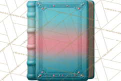 Botanical Books Clipart PNG Cottagecore Reading Florals Product Image 2