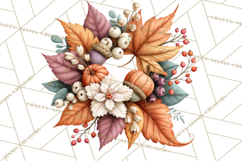Fall Teacher School Supplies Clipart PNG Product Image 3