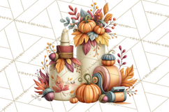 Fall Teacher School Supplies Clipart PNG Product Image 5
