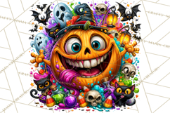 Snarky Jack O Lantern Halloween PNG Clipart Product Image 2