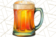 Beer Watercolor Clipart, Beer PNG, Beer Mug, Beer Bottle Product Image 2