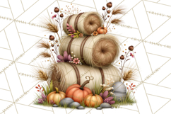 Fall Teacher School Supplies Clipart PNG Product Image 3