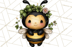 Cute St Patricks Day Bugs Clipart, St. Paddy Png Files Product Image 2