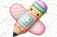 School Nurse Kawaii Clipart Product Image 2