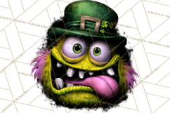 Funny St Patricks Day Monsters Clipart, St Paddy Monster PNG Product Image 4