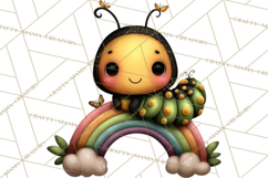 Cute St Patricks Day Bugs Clipart, St. Paddy Png Files Product Image 5
