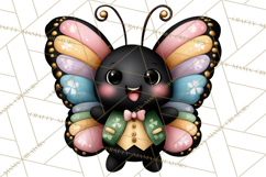 Cute St Patricks Day Bugs Clipart, St. Paddy Png Files Product Image 3