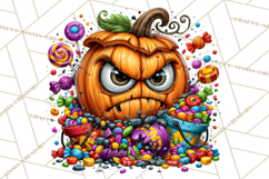 Snarky Jack O Lantern Halloween PNG Clipart Product Image 4