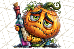 Snarky Jack O Lantern Halloween PNG Clipart Product Image 3