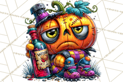 Snarky Jack O Lantern Halloween PNG Clipart Product Image 4