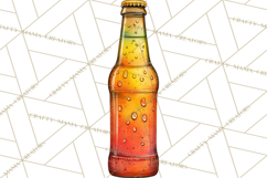 Beer Watercolor Clipart, Beer PNG, Beer Mug, Beer Bottle Product Image 4