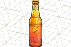Beer Watercolor Clipart, Beer PNG, Beer Mug, Beer Bottle Product Image 4