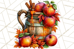 Small Town Fall Clipart Vintage Country Autumn PNG Product Image 4