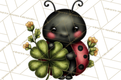 Cute St Patricks Day Bugs Clipart, St. Paddy Png Files Product Image 2
