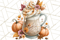 Fall Teacher School Supplies Clipart PNG Product Image 3