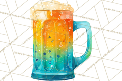 Beer Watercolor Clipart, Beer PNG, Beer Mug, Beer Bottle Product Image 2