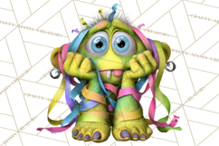 Funny St Patricks Day Monsters Clipart, St Paddy Monster PNG Product Image 4