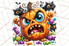 Snarky Jack O Lantern Halloween PNG Clipart Product Image 5