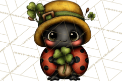 Cute St Patricks Day Bugs Clipart, St. Paddy Png Files Product Image 4