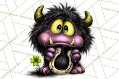 Funny St Patricks Day Monsters Clipart, St Paddy Monster PNG Product Image 5