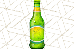 Beer Watercolor Clipart, Beer PNG, Beer Mug, Beer Bottle Product Image 5