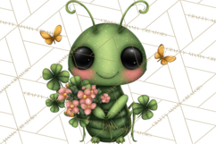Cute St Patricks Day Bugs Clipart, St. Paddy Png Files Product Image 5
