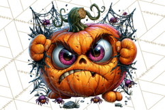 Snarky Jack O Lantern Halloween PNG Clipart Product Image 2