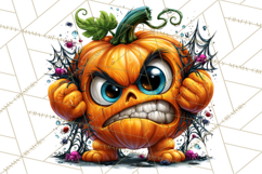Snarky Jack O Lantern Halloween PNG Clipart Product Image 3