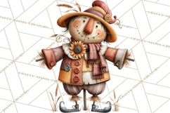 Fall Teacher School Supplies Clipart PNG Product Image 3