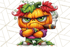 Snarky Jack O Lantern Halloween PNG Clipart Product Image 4