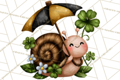 Cute St Patricks Day Bugs Clipart, St. Paddy Png Files Product Image 3